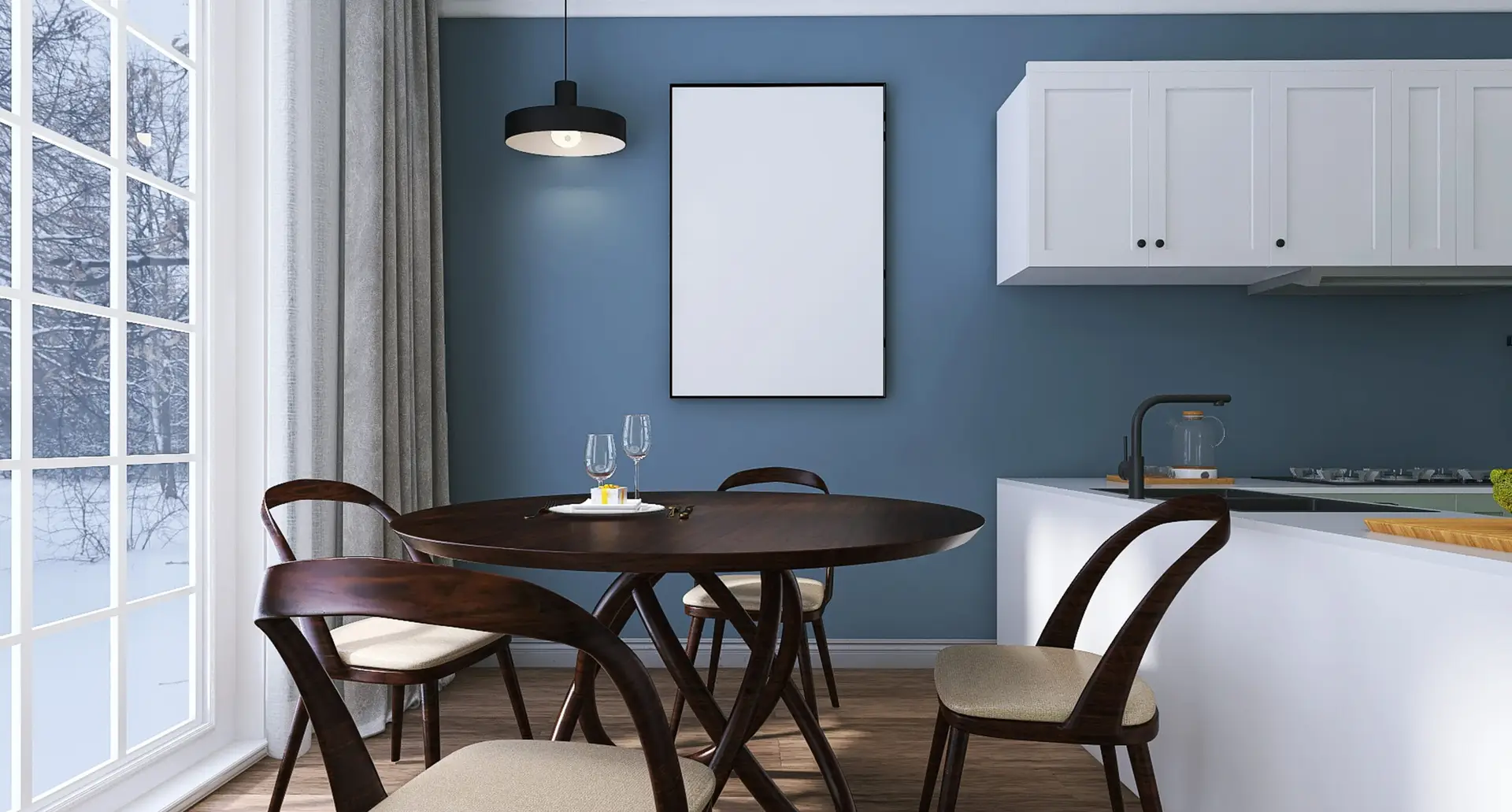 Best Blue Kitchen Wall Colors