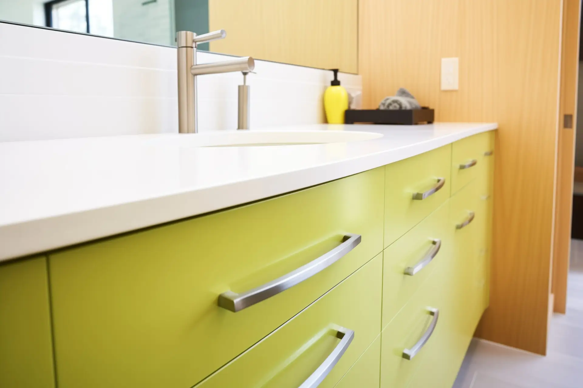 How to Paint Bathroom Cabinets That Are Not Wood